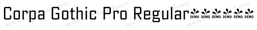 Corpa Gothic Pro Regular字体转换